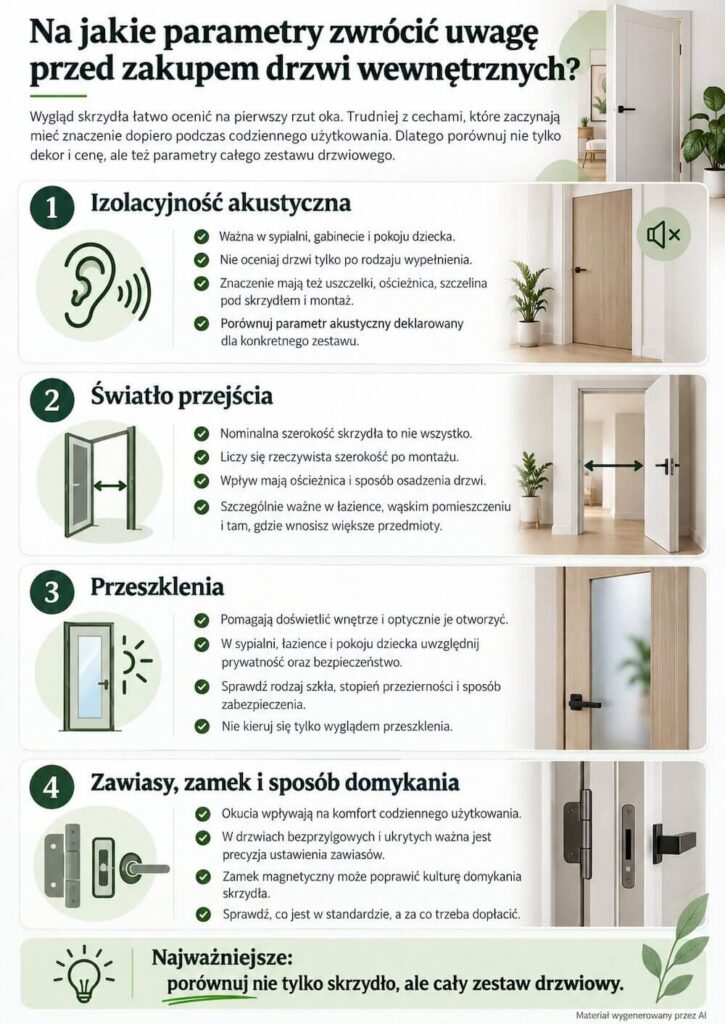 Jakie drzwi wewnętrzne? Najważniejsze parametry