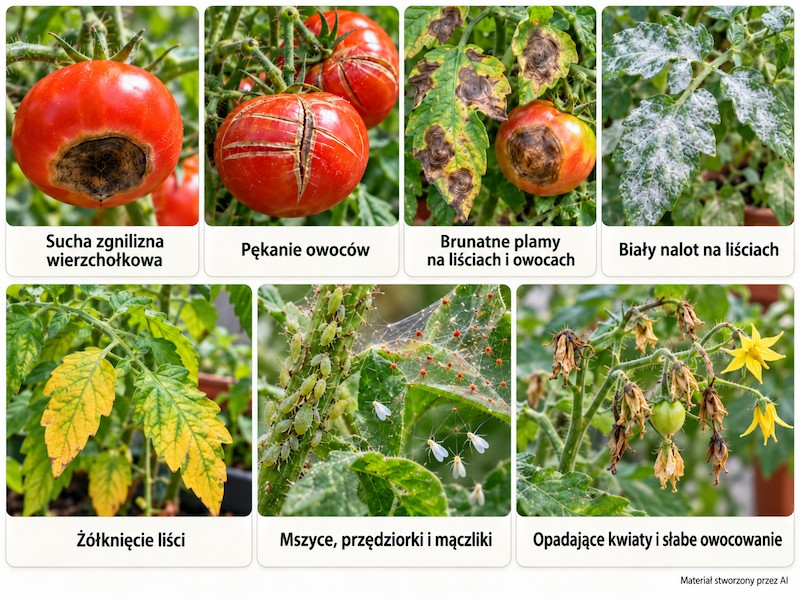 pomidory na balkonie – choroby choroby pomidorów