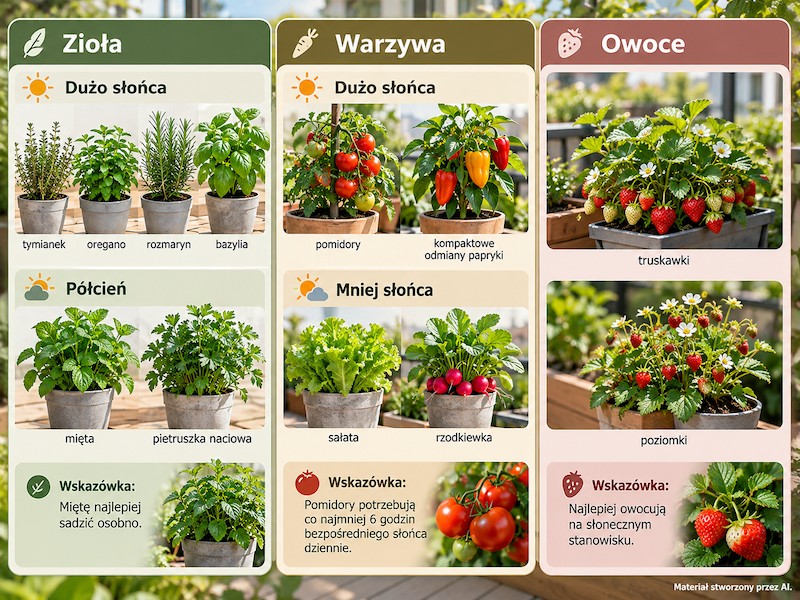 jak uprawiać zioła i warzywa na balkonie uprawa warzyw i owoców na balkonie